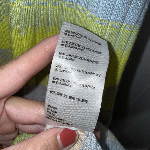 Daily Practice Anthropologie Women’s Tuvalu Striped Ribbed Knit Tank Dress Small - Picture 5 of 5